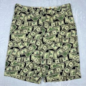 Loudmouth Dollar Bill Golf Shorts 36
